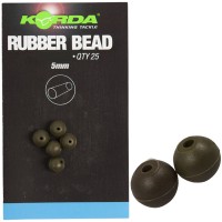 KORDA Rubber Bead 5mm Pērlītes ar konusveida caurumu
