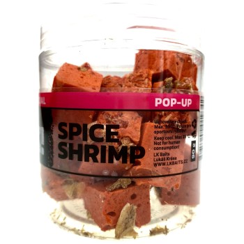 LK Baits CUC! Carp Special Spice Shrimp Pop-Up Peldošā āķa ēsma (Garšvielu garneles) 90g