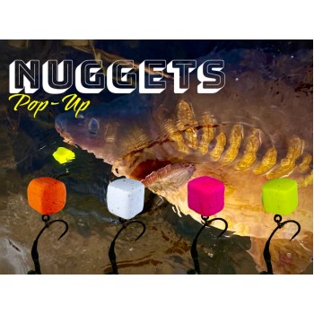 LK Baits CUC! Nugget POP-UP Fluoro Garlic Bear Nageti peldošie (Lāču ķīploks) 17 mm