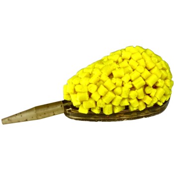 LK Baits CUC! Nugget Pineapple Samitrināti nageti barotavām (Ananāss) 2mm, 600g