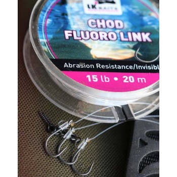 LK Baits Chod Fluoro Link Pavadiņa materiāls Chod sistēmam (Fluorokarbons) 15lb/20m