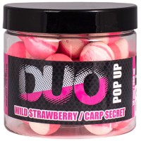 LK Baits DUO X-Tra Wild Strawberry/Carp Secret Pop-Up Boilas peldošās (Meža zemene/Karpu noslēpums) 18mm