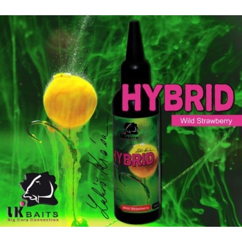 LK Baits Hybrid Activ Wild Strawberry Busters, fluorescējošs (Meža zemene) 100ml