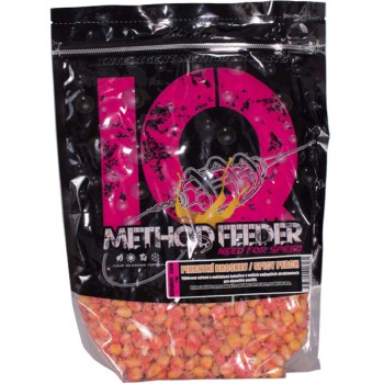 LK Baits IQ Method Feeder Spicy Peach Corn Vārīta kukurūza (Pikantais persiks) 1kg