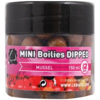 LK Baits Mussel Mini Boilies in Dip 12mm