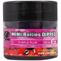LK Baits Purple Plum Mini Boilies in Dip Āķa mini boilas dipā (Plūme) 12mm