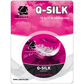 LK Baits Q-Silk Super Soft Braided Hooklink Pavadiņa materiāls 20m