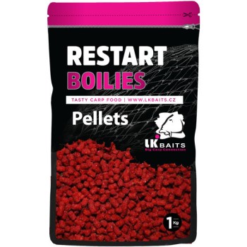 LK Baits ReStart Wild Strawberry Pellets Peletes (Meža zemene) 1kg