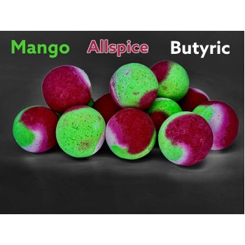 LK Baits Smoothie Mango/Allspice/Butyric Pop-Up Boilas peldošās (Mango/Smartie pipari/Sviestskābe)