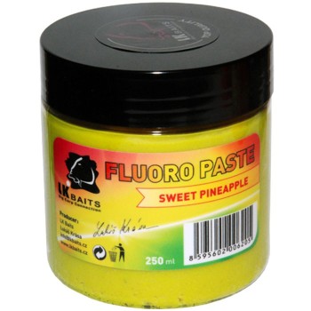 LK Baits Sweet Pineapple Boilie Paste Fluoro Pasta, fluorescējoša (Saldais ananāss) 250ml