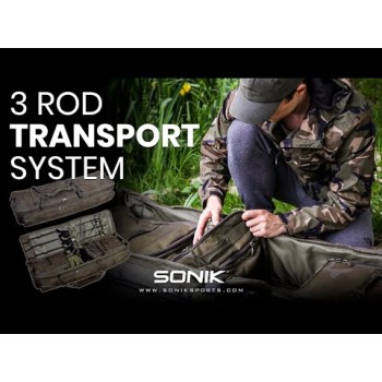 SONIK 3-Rod Transport System (T-50) Transporta sistēma 3 makšķerēm