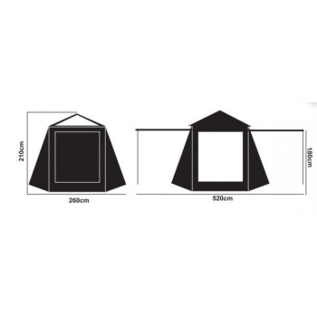 Prologic Fulcrum Utility Tent & Condenser Wrap Augsta telts ar pretkondensācijas vizieri