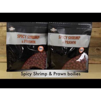 Dynamite Baits Big Fish Spicy Shrimp & Prawn Boilies Boilas (Pikantās garneles ar krilu)
