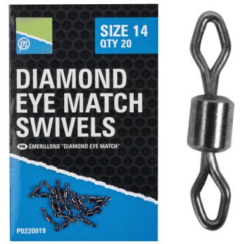Preston Innovations Diamond Eye Match Swivels Griezulis
