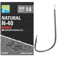 Preston Innovations Natural N-40 Barbed Hooks