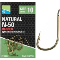 Preston Innovations Natural N-50 Barbed Hooks