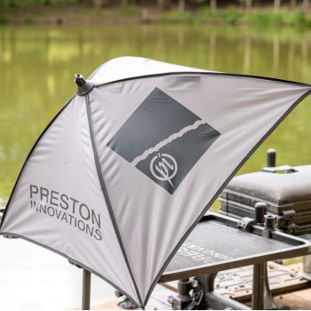 Preston Innovations Offbox Grey Bait Brolly Lietussargs ēsmas aizsardzībai