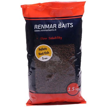 Renmar Baits Red Fish Pellets Peletes (Sarkanā zivs) 1.5kg