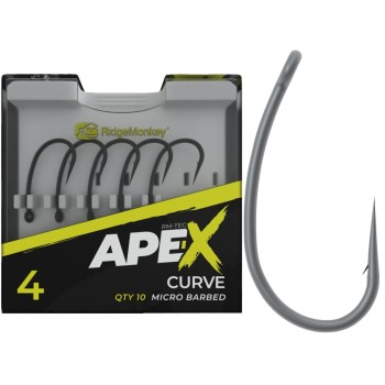 RidgeMonkey Ape-X Curve Hooks Āķi karpu