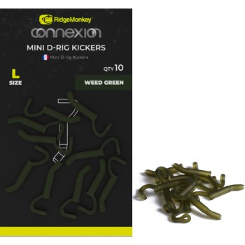RidgeMonkey Connexion Mini D-Rig Kickers Silikona mini caurulīte āķim, aprīkojumam D-Rig