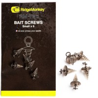 RidgeMonkey RM-Tec Hook Ring Bait Screws Plastmasas ēsmas skrūve ar griezuli