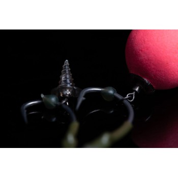 RidgeMonkey RM-Tec Hook Ring Bait Screws Plastmasas ēsmas skrūve ar griezuli