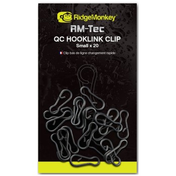 RidgeMonkey RM-Tec Quick Change Hooklink Clip Karabīne ātri atbrīvojama
