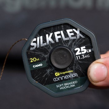 RidgeMonkey Connexion SilkFlex Soft Braid Hooklink Pavadiņa materiāls