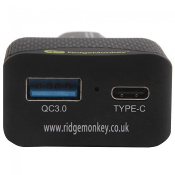 RidgeMonkey Vault 45W USB-C PD Car Charger Automašīnas adapteris uzlādēšanai 45W 