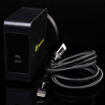 Ridgemonkey Vault 60W USB-C Power Delivery AC Mains Adaptor Maiņstrāvas adapteris 60W