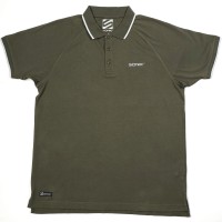 SONIK Green Raglan Polo T-Shirt Polo T-krekls