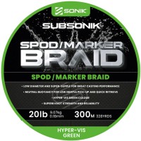 SONIK Subsonik Spod/Marker Braid Spoda/Marķiera pītā aukla 20lb, 300m