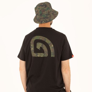 TRAKKER CR Logo T-Shirt Black Camo T-krekls