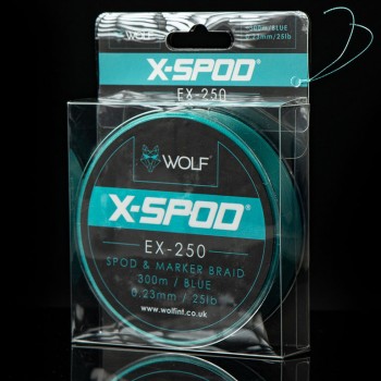 WOLF X-Spod EX-250 Spod & Marker Braid Pītā aukla priekš marķiera/spoda 300m