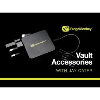 RidgeMonkey Vault UK 3 pin to EU 2 pin Travel Adaptor Adapteris 3 kontaktu kontaktdakšai 
