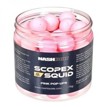 NASH Scopex Squid Pop Ups Pink Boilas peldošās (Kalmārs)