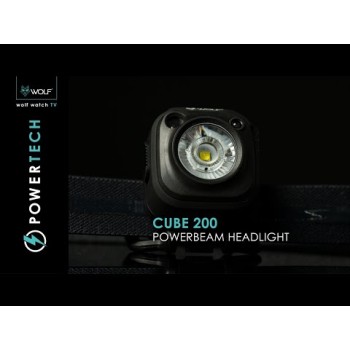 WOLF Cube 200 Powerbeam Headlight Galvas lukturis ar sensoru