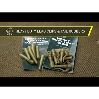 NASH Heavy Duty Lead Clip Tail Rubbers Konuss drošības klipam