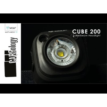 WOLF Cube 200 Powerbeam Headlight Galvas lukturis ar sensoru