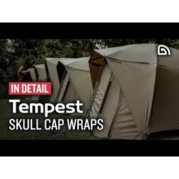 TRAKKER Tempest 100 Brolly Skull Cap Wrap Aquatexx EV 1.0 Apmetnis ar vizieri lietussarga nojumei